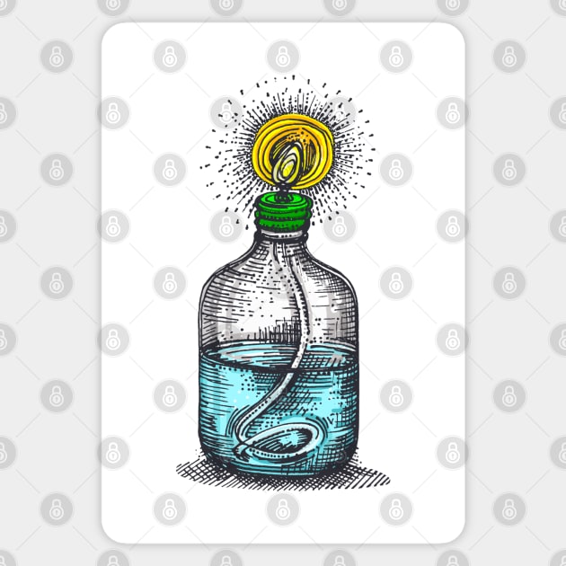 Kerosene Lamp Sticker by GeeTee